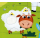 Janod Puzzle sensoryczne 20 elementów Farma - 1008606 - zdjęcie 6